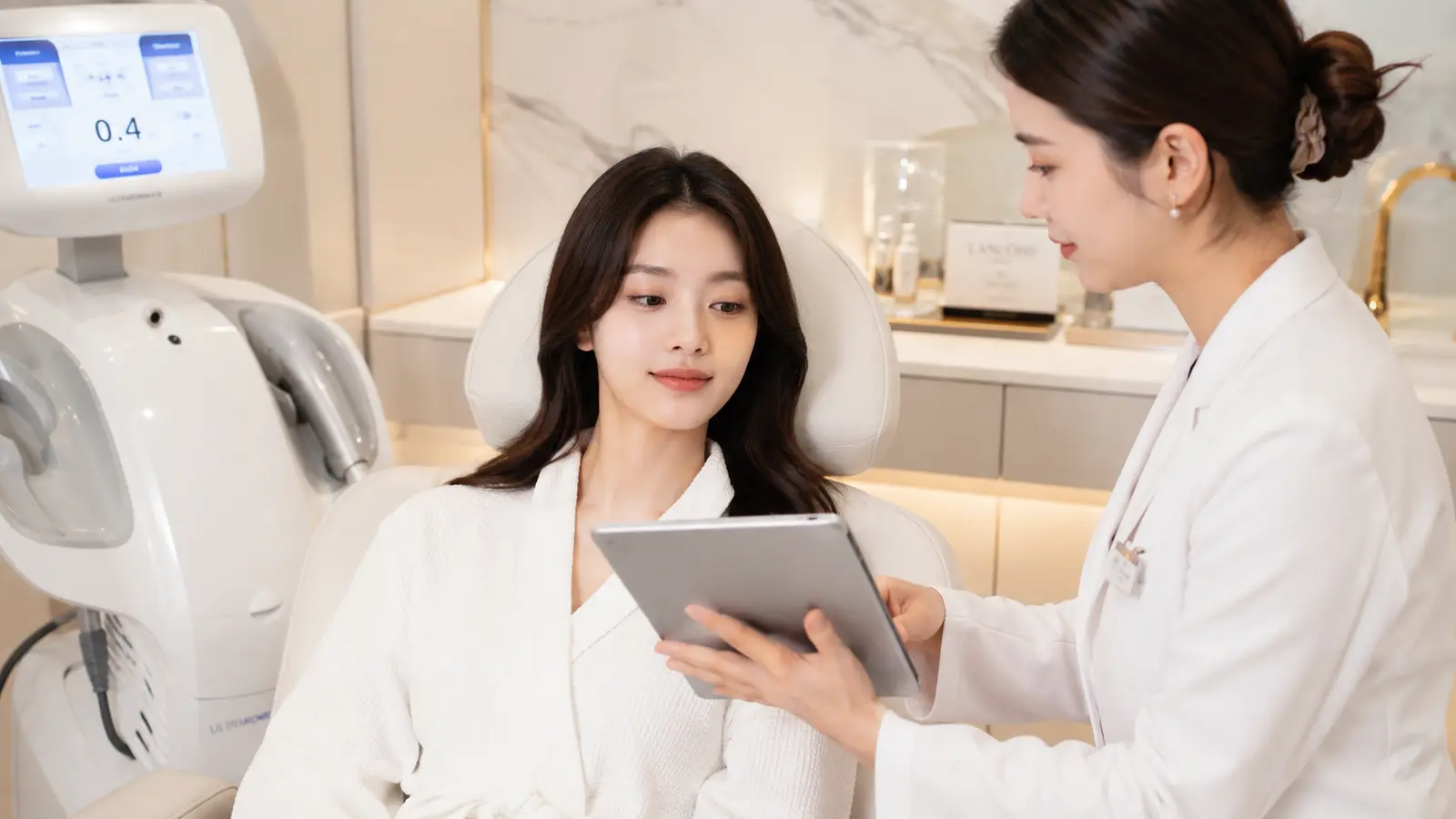 Inside a partner clinic treatment room in Gangnam